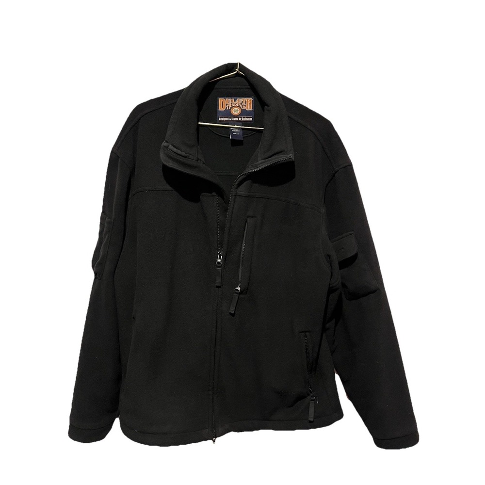 Duluth Trading Co Black Jacket Men's Medium Full Zip